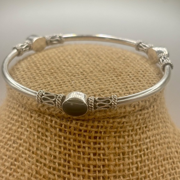 Jewelry - Black Agate Gemstone 925 bracelet